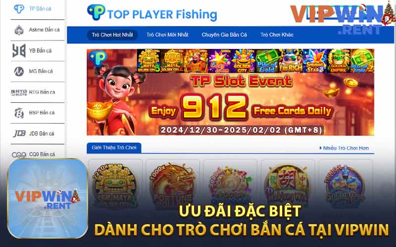 Ưu Đãi Đặc Biệt Dành Cho Trò Chơi Bắn Cá Tại Vipwin